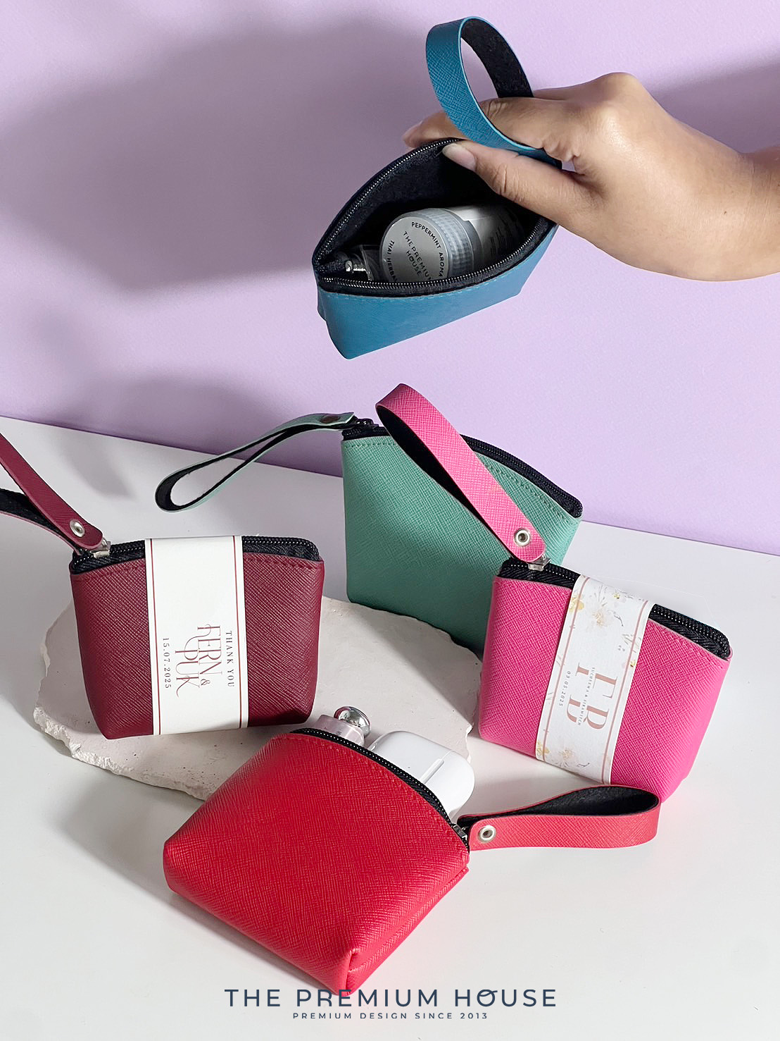 ของพรีเมี่ยม ของชำร่วย กระเป๋าหนังใส่เหรียญ KB-122