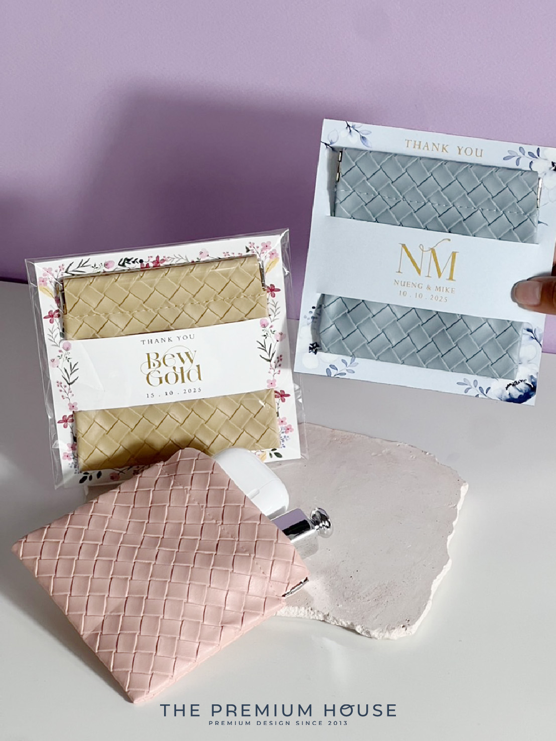 ของพรีเมี่ยม ของชำร่วย กระเป๋าหนังทอ อเนกประสงค์ HA-180