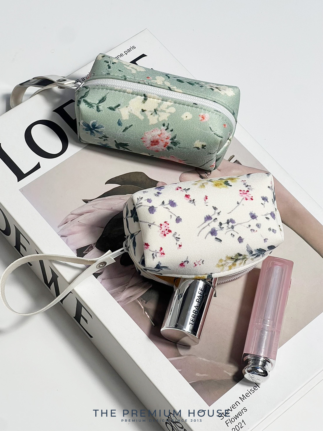 ของพรีเมี่ยม ของชำร่วย กระเป๋าชุมชนทรงกลม (ตอนนี้เหลือแค่ลายดอกไม้) HA-161