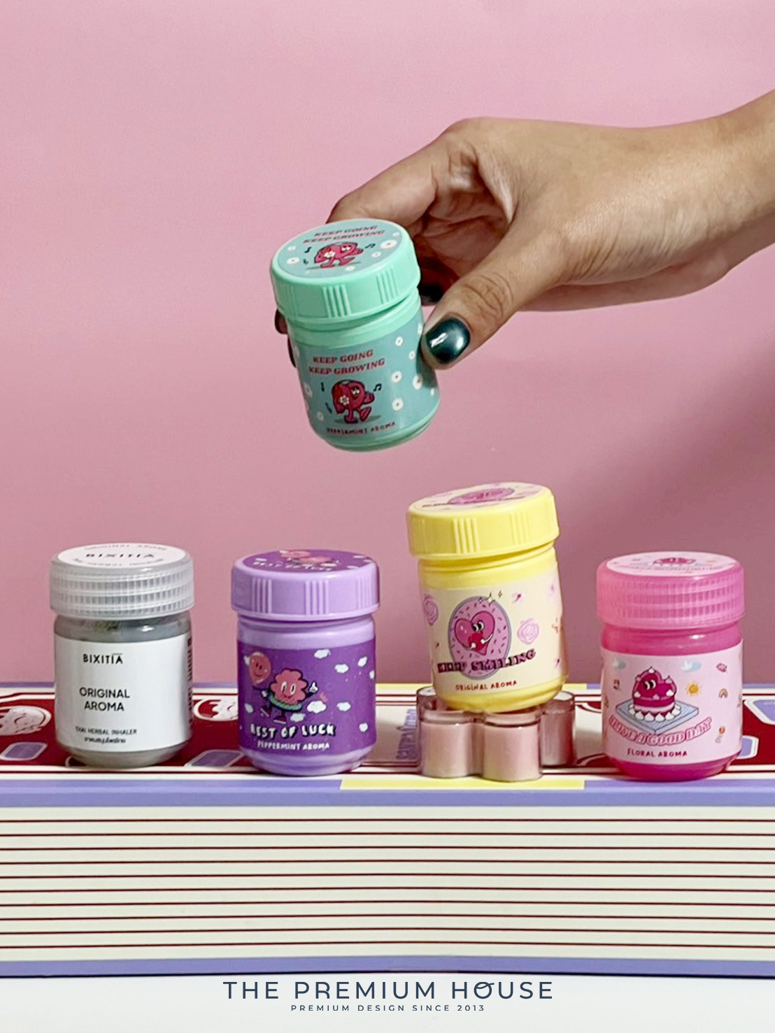 ยาดมสมุนไพรไทย THAI HERBAL INHALER กลิ่น peppermint ขนาด 25 กรัม IH-139