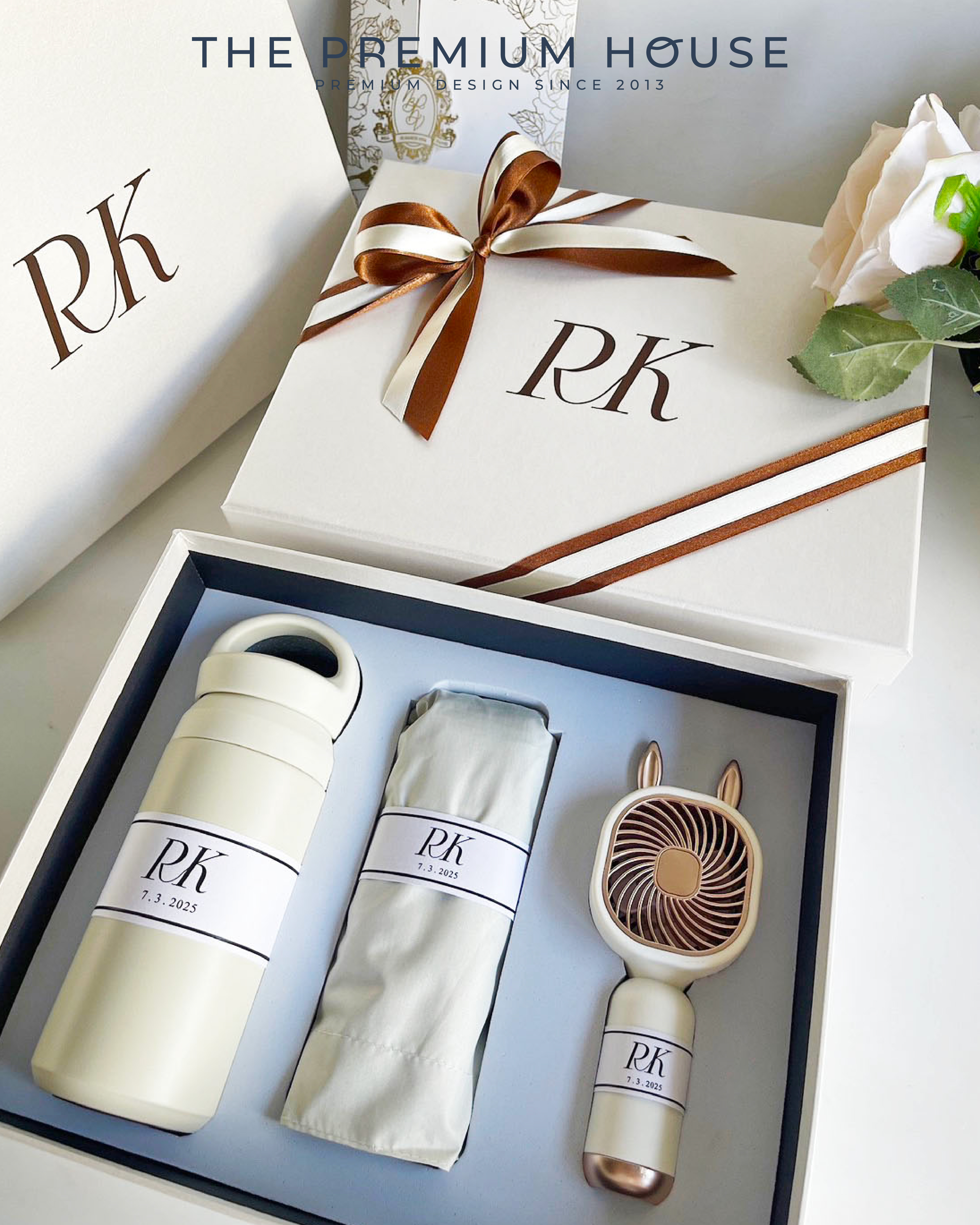 พรีเมี่ยมเซท Giftset ของรับไหว้ กระบอกน้ำเก็บความเย็น ร่ม พัดลม