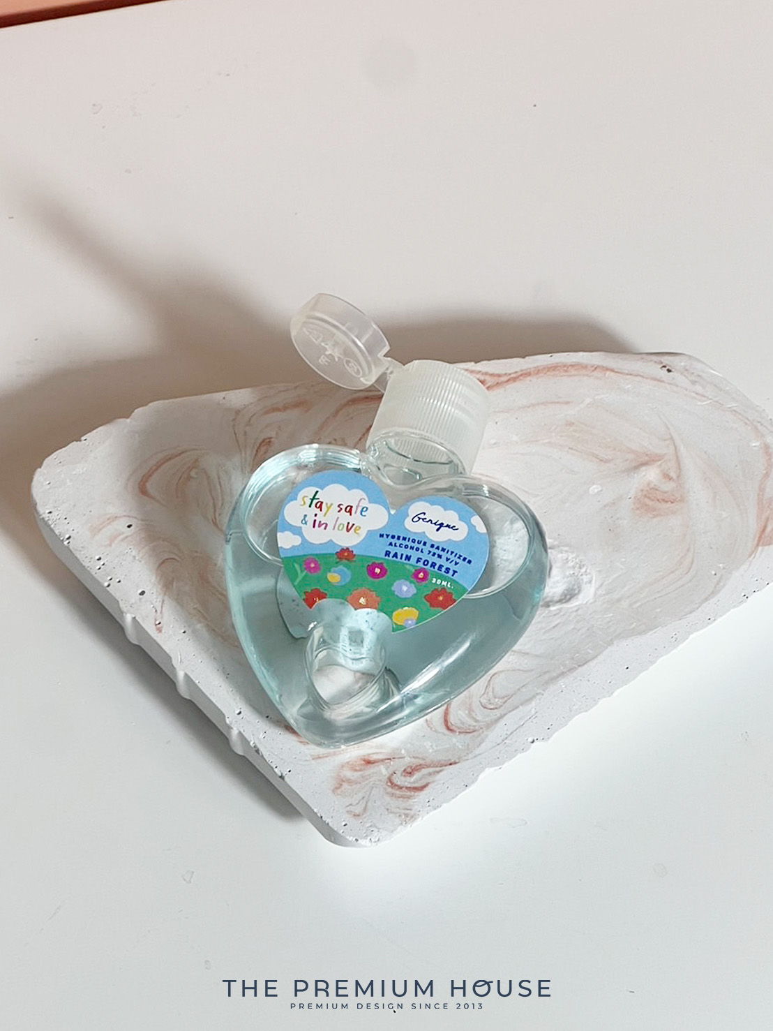 ของพรีเมี่ยม ของชำร่วย เจลแอลกอฮอล์ ขวดหัวใจ 30ml. AG-113