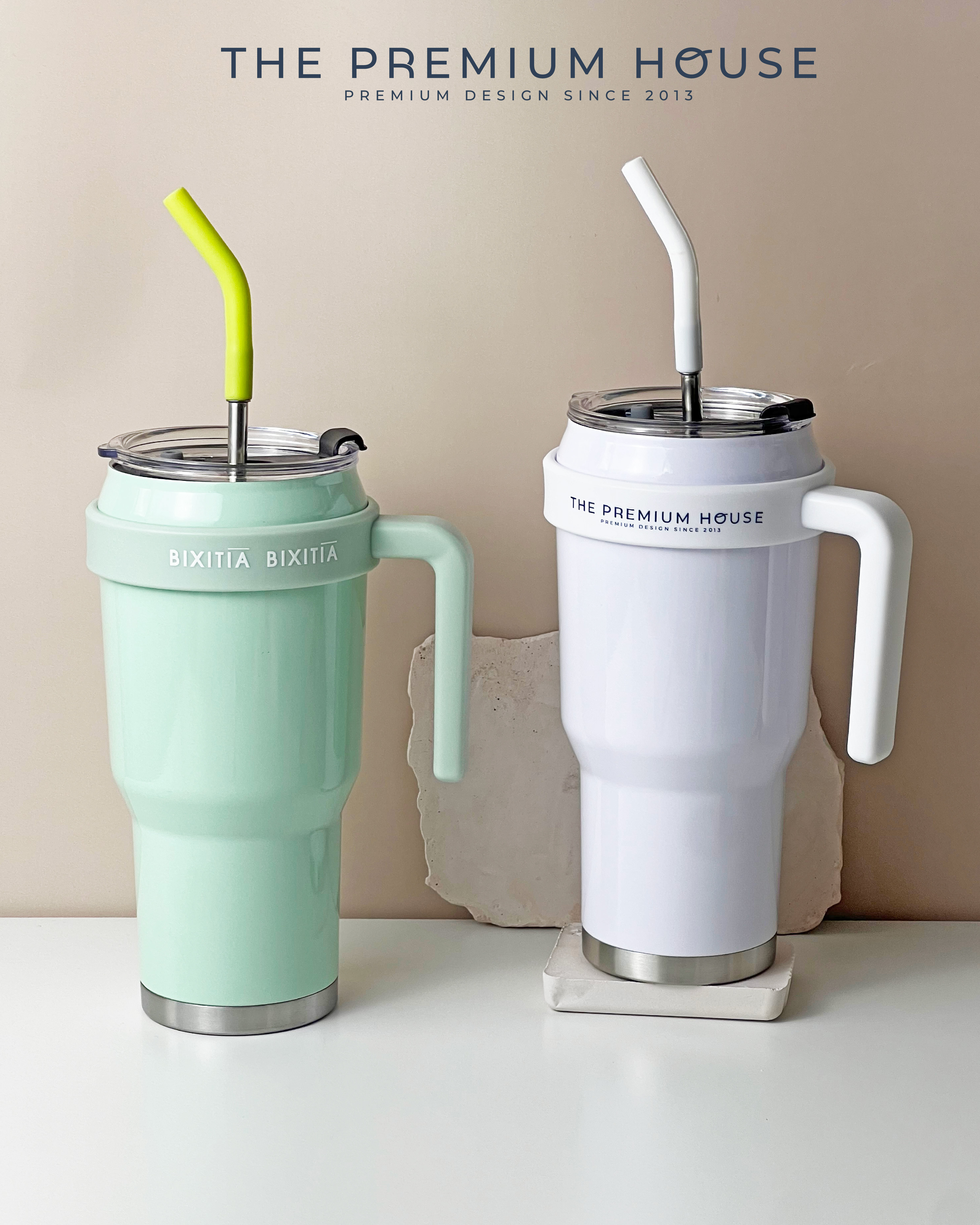 ของพรีเมี่ยม ของชำร่วย Tumbler แก้วน้ำสแตนเลสมือจับ 40oz GG-172