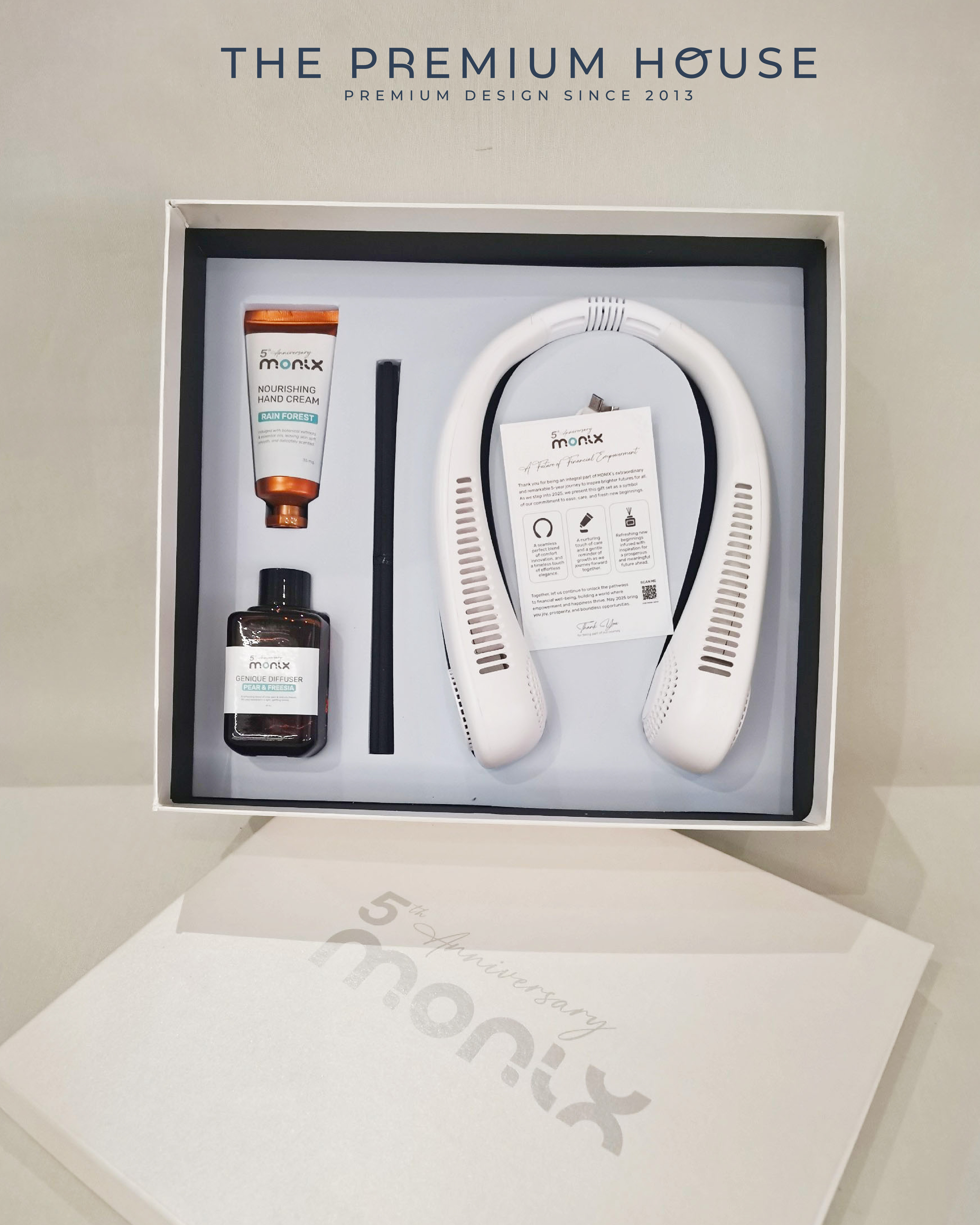 พรีเมี่ยมเซท Giftset เซทพัดลมคล้องคอ + Diffuser + hand cream