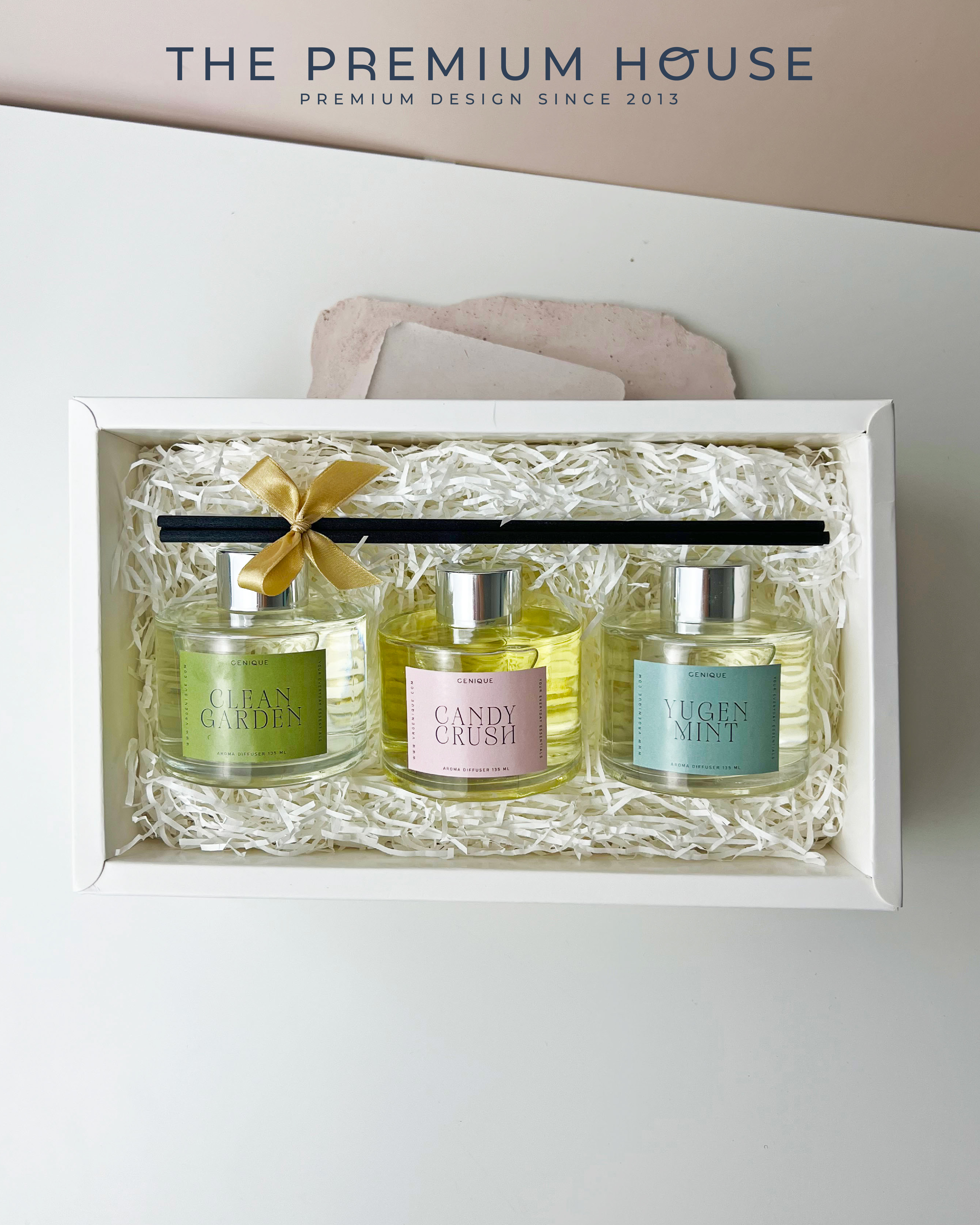 พรีเมี่ยมเซท Giftset  โฮมอโรมา Diffuser 135 ml. 3 ขวด