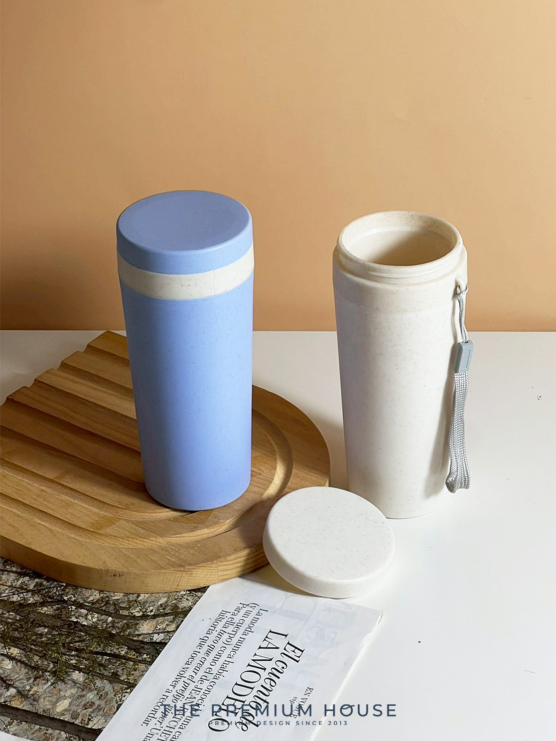 กระบอกน้ำฟางข้าวสาลี+PP GG-146