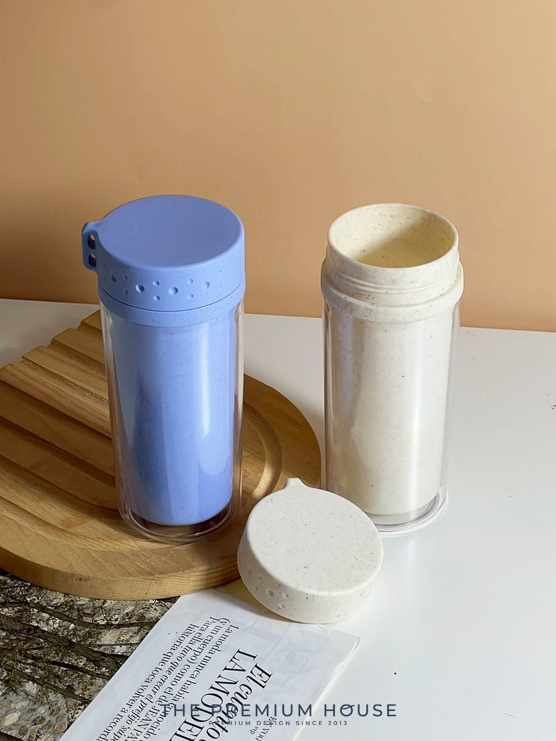 กระบอกน้ำฟางข้าวสาลี+PP GG-151