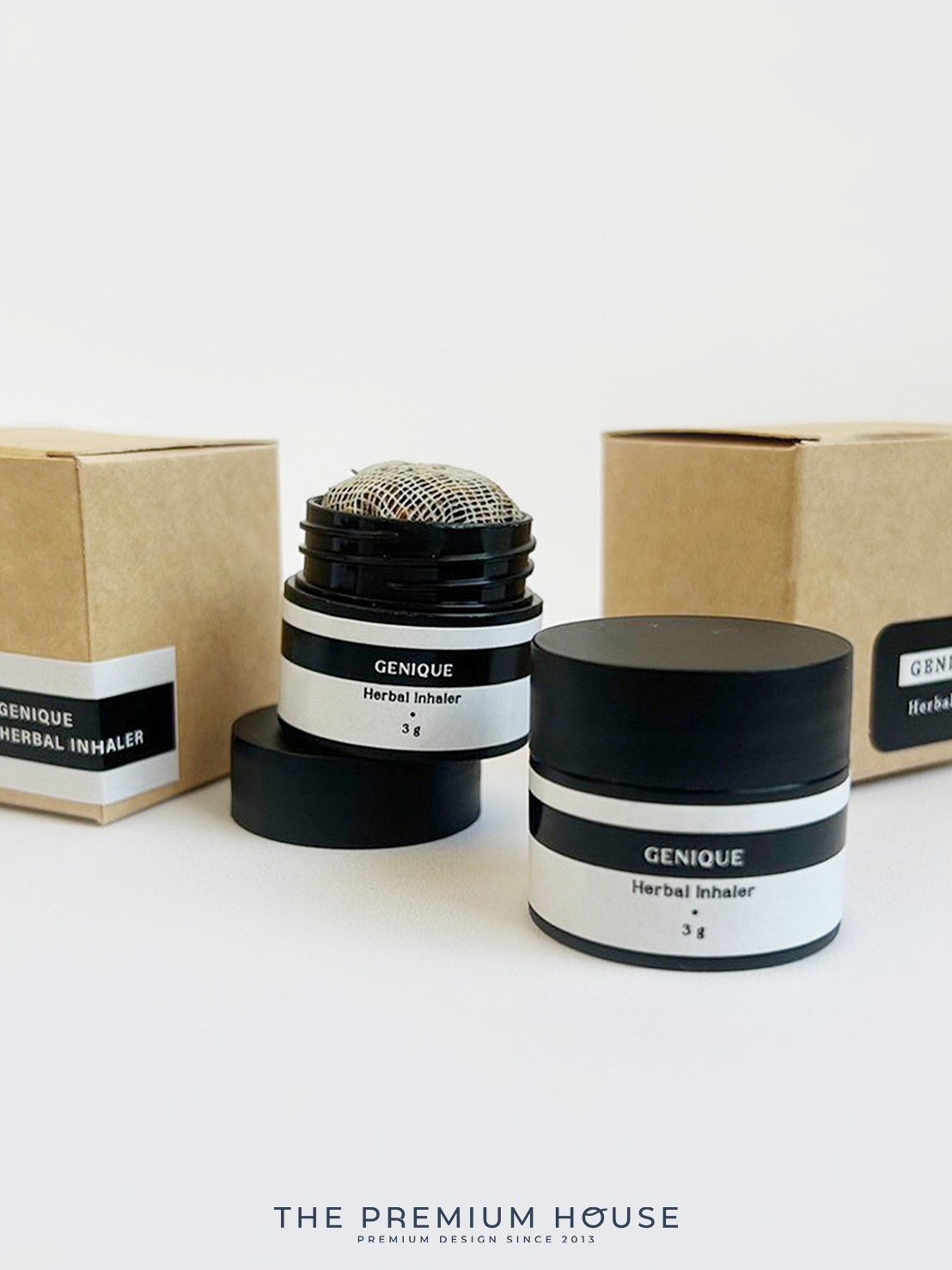 Premium set ยาดมกระปุกสีทึบ ขนาด 3 กรัม พร้อมกล่อง PH-002