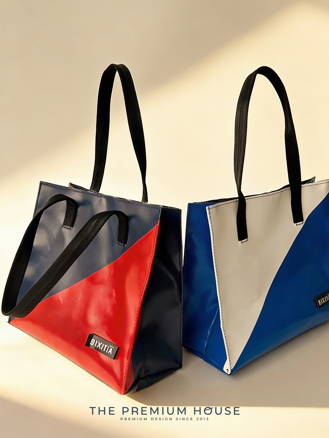 ของพรีเมี่ยม กระเป๋าถือติดกระดุมแม่เหล็ก ผ้าใบสีตัด HA-136