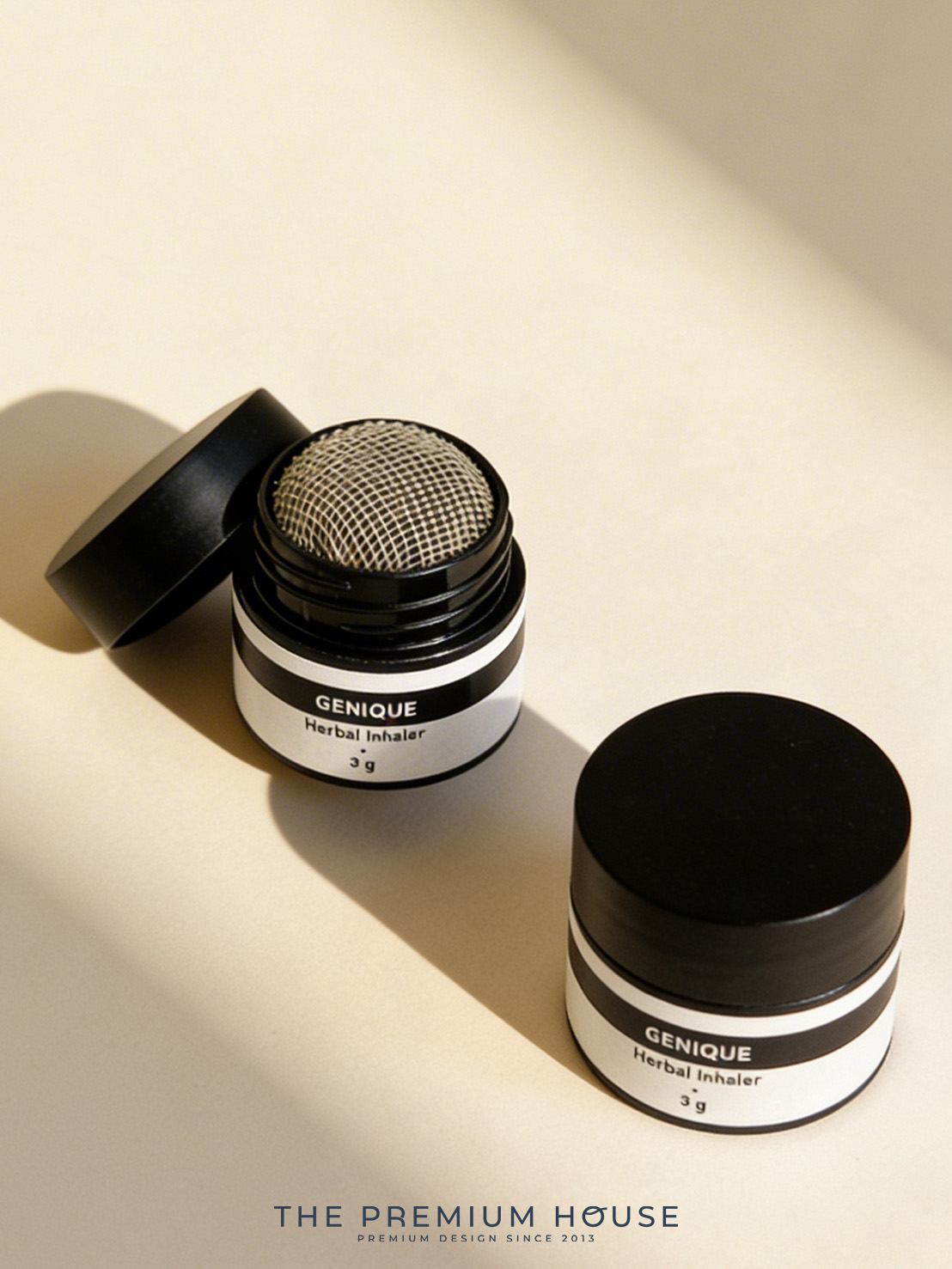 ยาดมสมุนไพรไทย THAI HERBAL INHALER กระปุกสีทึบ กลิ่น Floral ขนาด 3 กรัม IH-110