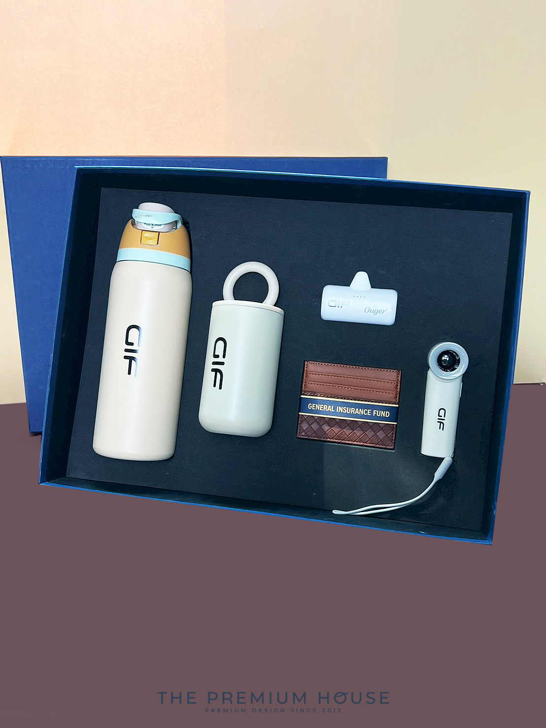 Premium set กระบอกน้ำเก็บอุณหภูมิ Donut mini Powerbank Turbo fan Card holder พร้อมกล่อง