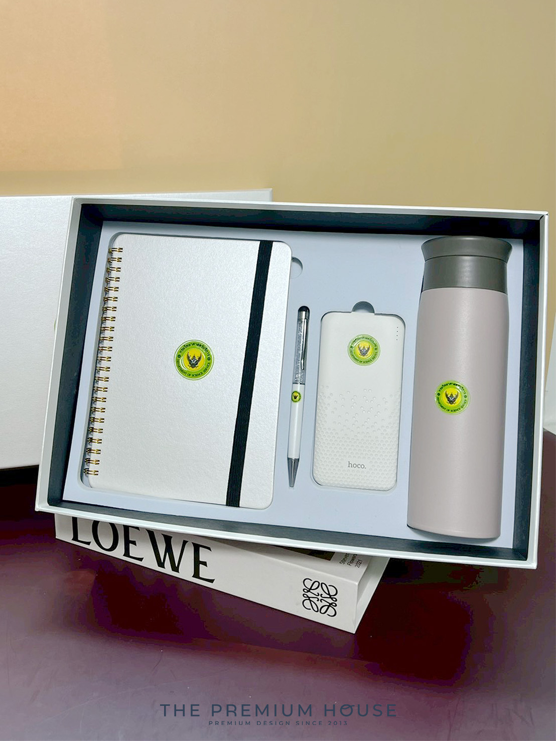 Premium set กระบอกน้ำเก็บอุณหภูมิ Tyeso สมุดโน้ต ปากกา Powerbank พร้อมกล่อง