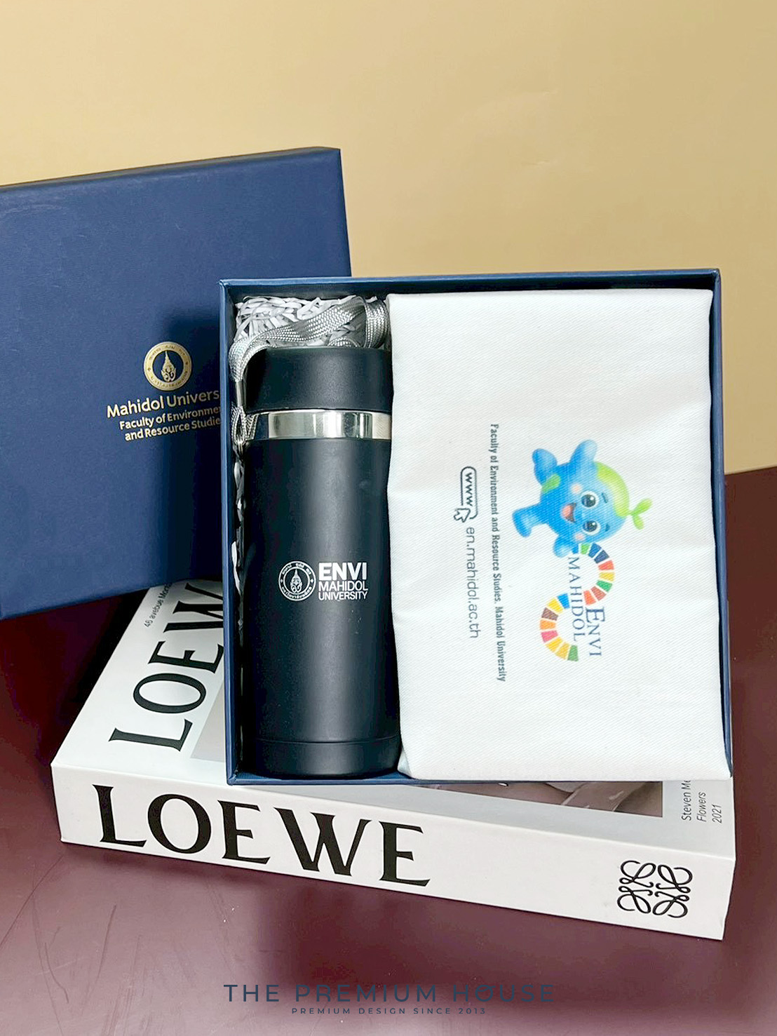 Premium set กระเป๋าผ้า กระบอกน้ำเก็บอุณหภูมิ พร้อมกล่อง