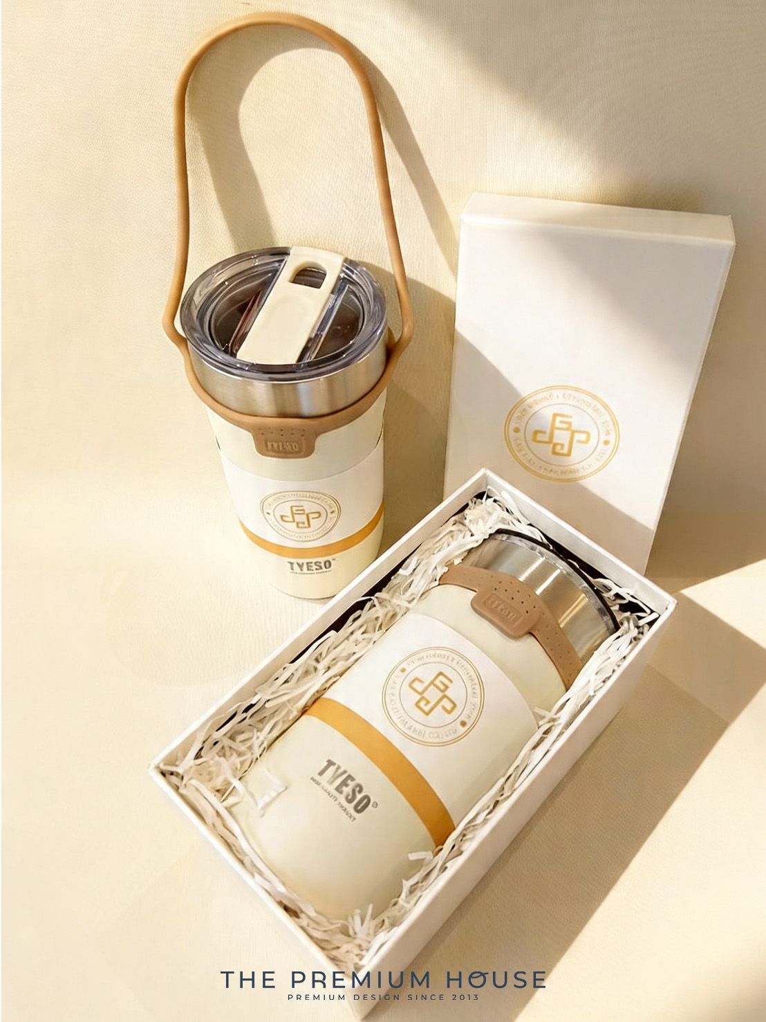 Premium set กระบอกน้ำเก็บอุณหภูมิ Tyeso พร้อมกล่อง PM-006