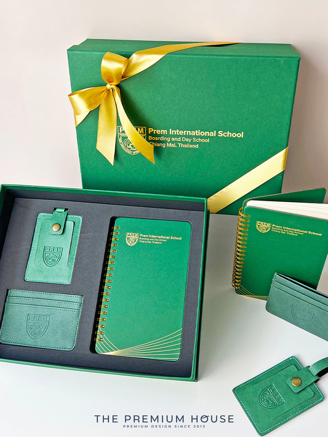Premium set สมุดโน้ต Luggage tag Card holder พร้อมกล่อง PM-013
